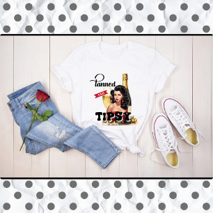 T-shirt Cute tannées et tipsy Pinup