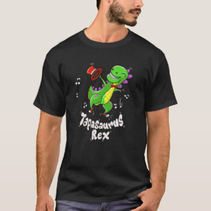 T-shirt Cute Tapasaurus Rex Funny Tap Dance Dinosaure Love