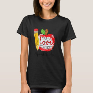 T-shirt Cute Teach Love Inspirer Espagnol Enseignant 100 J