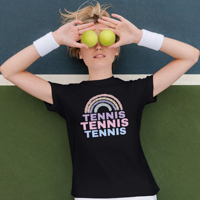 T-Shirt Cute Tennis Rainbow (Créateur téléchargé)