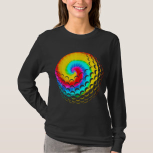 T-shirt Cute Tie Dye Golf Cadeau Hommes Femmes Drôle Rainb