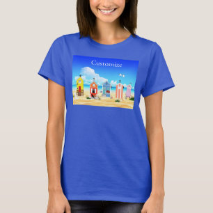 T-shirt Cute Tiny Beach Shacks Thunder_Cove