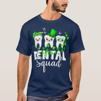 T-shirt Cute Tooth Leprechaun Casquette Dental Squad St Pa