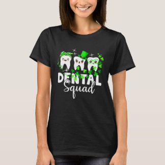 T-shirt Cute Tooth Leprechaun Hat Dental Squad St Patrick 