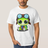 Cute tortue caricaturale en Aviator Casquette