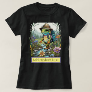 T-shirt Cute Traveler grenouille hippie forêt, Amateurs de