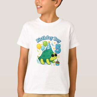 T-shirt Cute Turtle Birthday Boy 5 – Funny Turtle 5th Birt