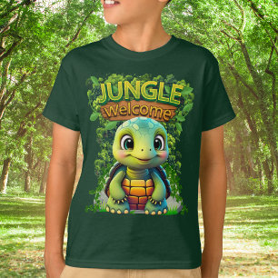 T-shirt Cute Turtle Faune Animal Tortoise Caractère 🐢