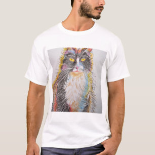 T-shirt Cute Tuxedo Chat Dessin d'art Chats