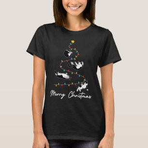T-shirt Cute Tuxedo Chats Feux de Noël Propriétaire Chat L