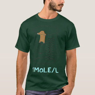 T-shirt Cute Une Mole Par litre Chimie Avogadros Jour