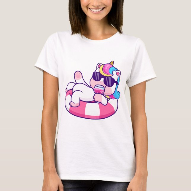 T-shirt Cute Unicorn (Devant)