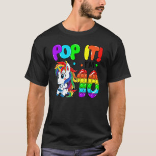 T-shirt Cute Unicorn Fidget Toys Pop It I'm 10 Girl 10th B