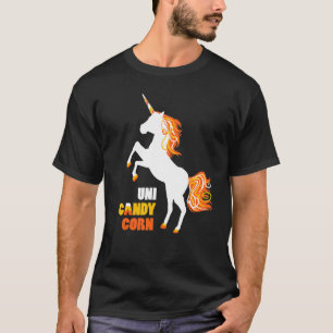 T-shirt Cute Unicorn Uni Candy Corn Halloween Corne magiqu