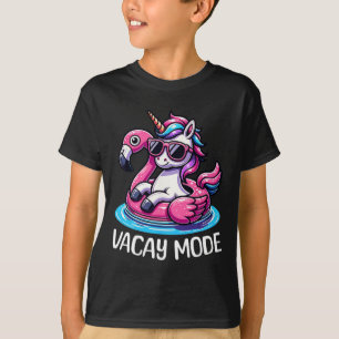 T-shirt Cute Unicorn Vacay Mode Amusant Famille Vacances E