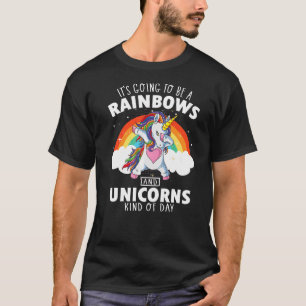 T-shirt Cute Unicorne Pour Femmes Hommes Enfants Vintage D