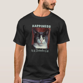 T-shirt Cute Uxedo Cat Happiness Is A Uxedo Ca