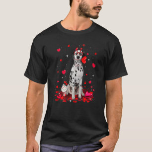 T-shirt Cute Valentine's Day Costume de coeur de chien dal