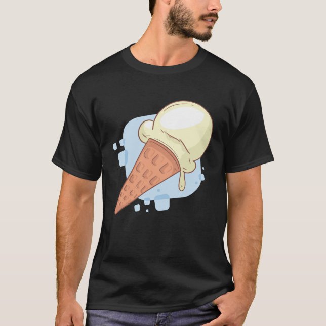 T-shirt Cute Vanilla Ice Cream (Devant)