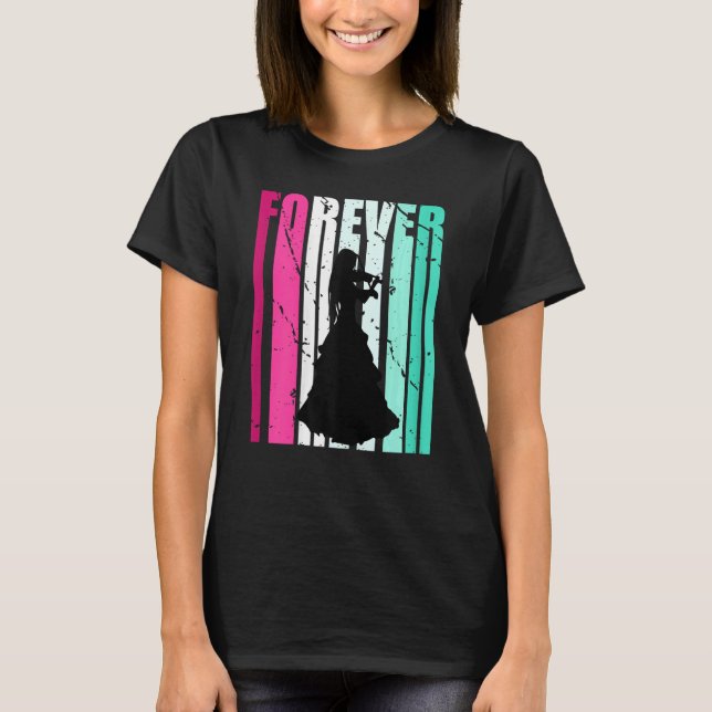 T-shirt Cute Violinist Forever Cute Violin Coaching Coach  (Devant)