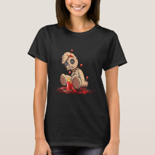 T-shirt Cute Voodoo Teddy Bear Poupées Acupuncture Scandal