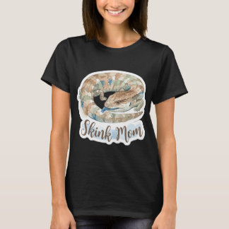 T-shirt Cute Watercolor Skink Mom Blue Tongue
