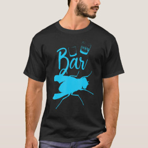 T-shirt Cute Women Hipster Bar Fly Whiskey Boire Alcoho
