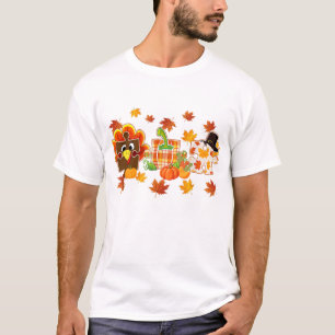 T-shirt Cutes Turkey Autism Awareness Pumpkin for Thanksgi