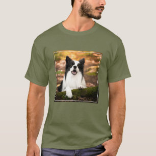 T-shirt Cutest Baby Animals Black and White Border Colli