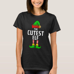 T-shirt Cutest Elf Matching Family Group Christmas Party P