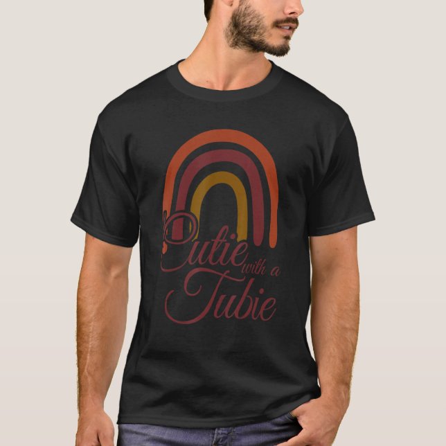 T-shirt Cutie Avec Tube D'Alimentation Tubie (Devant)