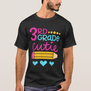 T-shirt Cutie De 3E Année Premier Jour De L'École Retour À