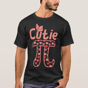 T-shirt Cutie Pie Hearts Cute Pi Day Symbole Math Pun Geek