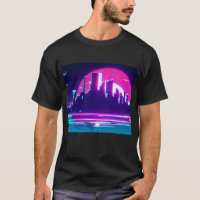 Cyan synthwave