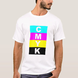 T-shirt cyanmagentayellowblack