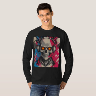 T-shirt Cyber dynamique 2K Urbain crâne avec casque