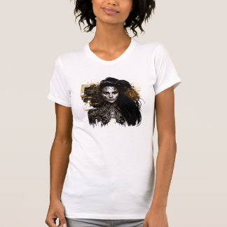 T-shirt Cyber-femme : Un design futuriste et pointu