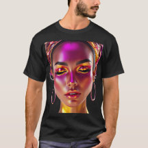 T-shirt Cyber Queen Neon Glow