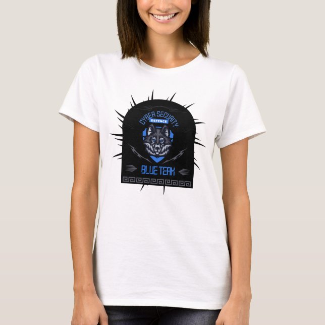 T-shirt Cyber Sécurité Blue Team Lone Guardian (Devant)