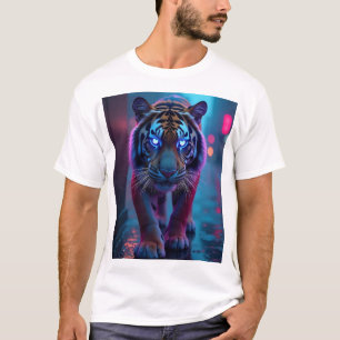 T-shirt Cyber Tiger - Fierce, audacieux et futuriste