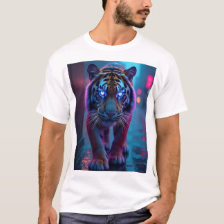 T-shirt Cyber Tiger - Fierce, audacieux et futuriste