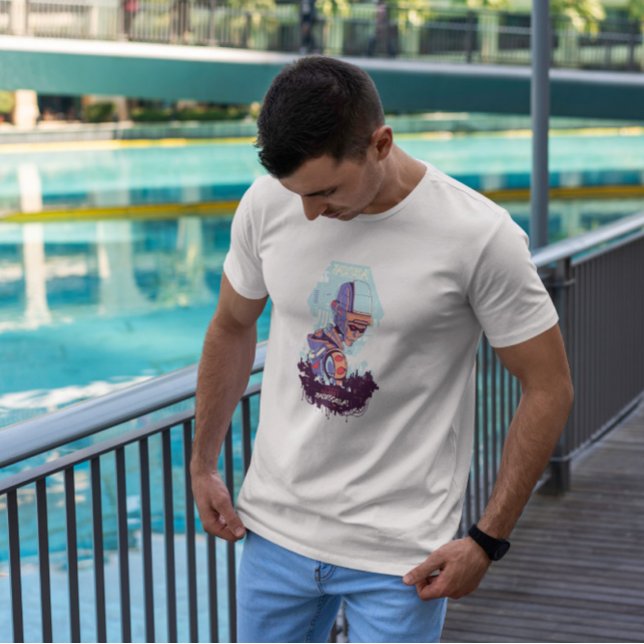 T-shirt Cyber Urbain Sci Wi robot mal (Créateur téléchargé)