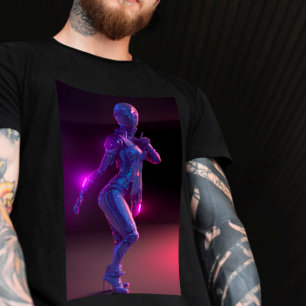T-shirt Cyberpunk Dancer dans le Club T Shirt pour adultes