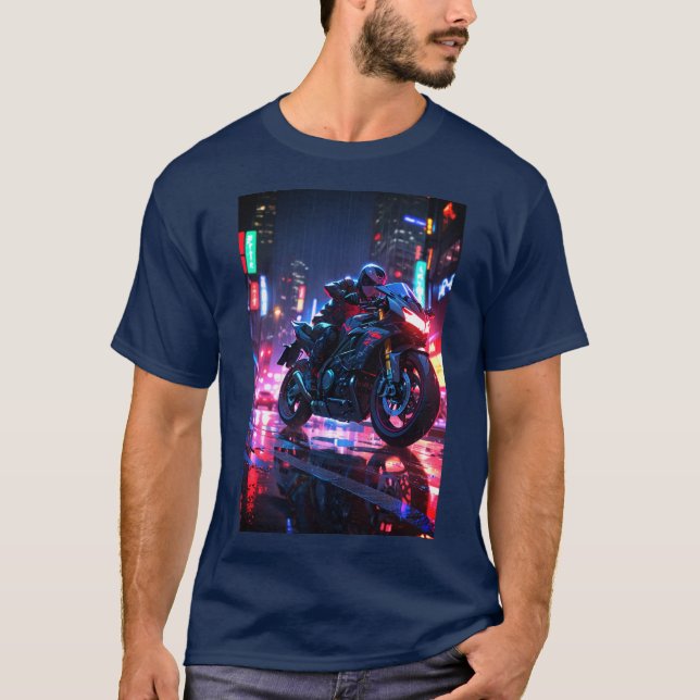 T-shirt Cyberpunk Futuriste (Devant)