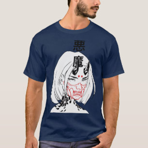 T-shirt Cyberpunk Samurai Evil Girl