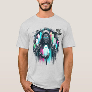 T-shirt 🤖 Cyberpunk Streetwear Gamer Ghost dans la machin