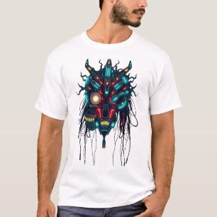 T-shirt Cyberpunk Tribal Face Art