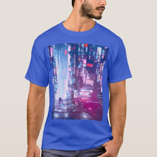 T-shirt Cyberpunk Vaporwave Anime Japan Cyber synthwave fr