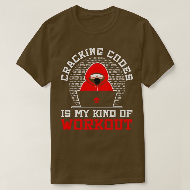 T-shirt Cybersecurity Professional Hacker Cracks Codes C (Design devant)