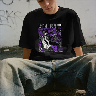 T-shirt Cyborg 2110 Tokyo Japon   Technologie Anime Futuri